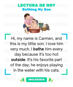 Bathing My Son
